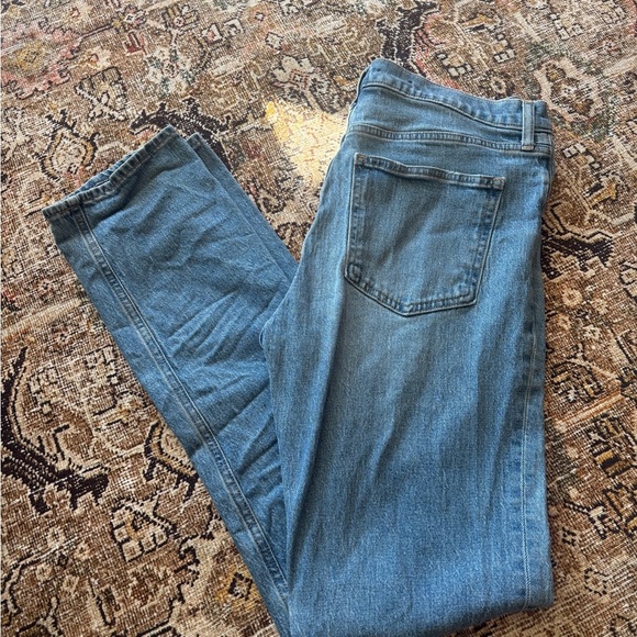 Gap 90’s Straight High Rise Blue Denim Jeans Size 12 Tall - Picture 6 of 6